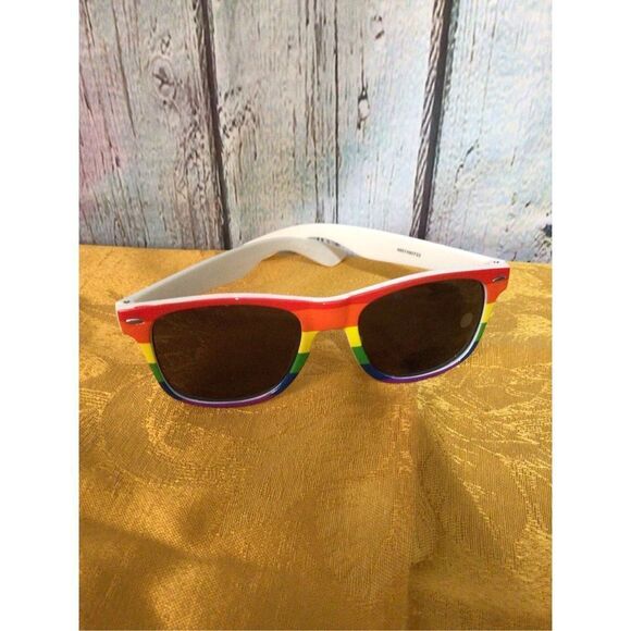 NWT IVF Pride Rainbow Sunglasses, White Multi 🍂🍁 - Picture 4 of 9